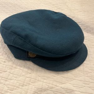 Burberry teal newsboy style hat